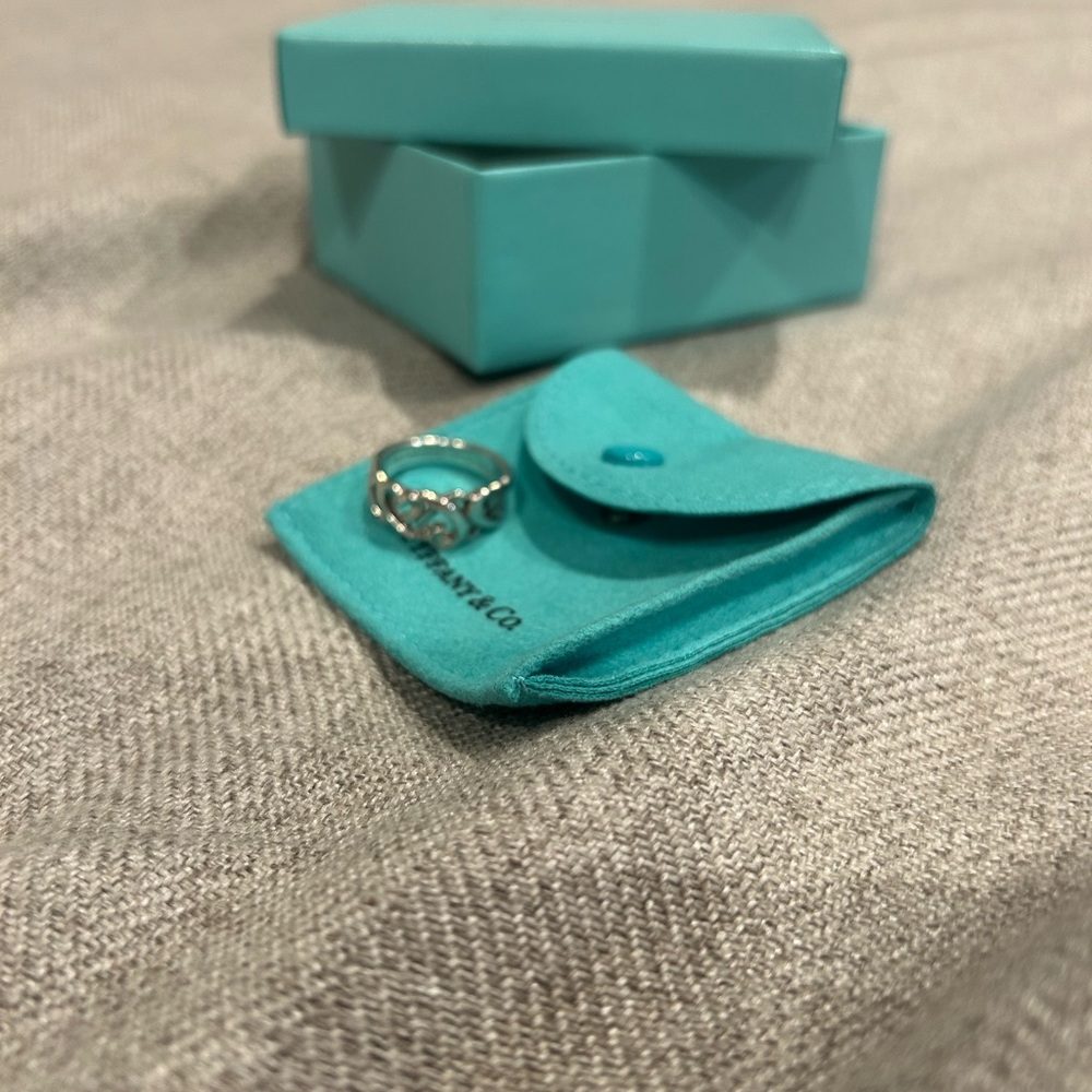 Tiffany & Co. Silver Heart Motif Ring - Picture 3 of 5